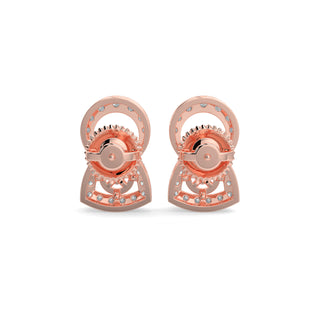 Whisper in the Winds Studs-Rose Gold