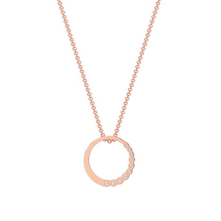 Stellar Diamond Chain Necklace-Rose Gold