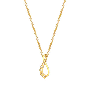 Infinity Diamond Chain Necklace-Yellow Gold