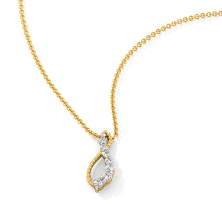 Infinity Diamond Chain Necklace-Yellow Gold