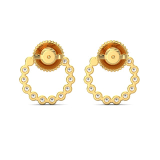 Brilliant Diamond Earrings-Yellow Gold