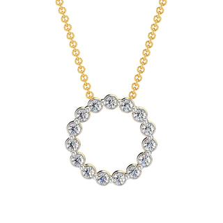 Brilliant Diamond Chain Necklace-Yellow Gold