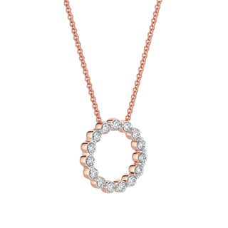 Brilliant Diamond Chain Necklace-Rose Gold