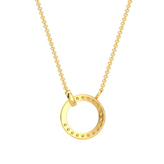 Luna Diamond Chain Necklace-Yellow Gold