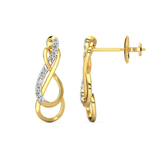 Petite Diamond Earrings-Yellow Gold