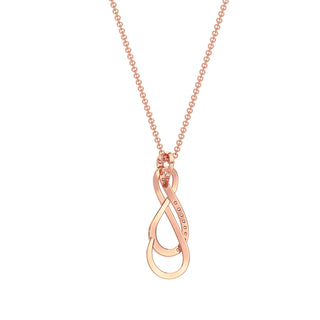 Petite Diamond Chain Necklace-Rose Gold