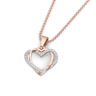 Heart's Desire Diamond Pendant-Rose Gold