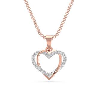 Heart's Desire Diamond Pendant-Rose Gold