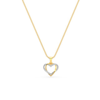 Heart's Desire Diamond Pendant-Yellow Gold