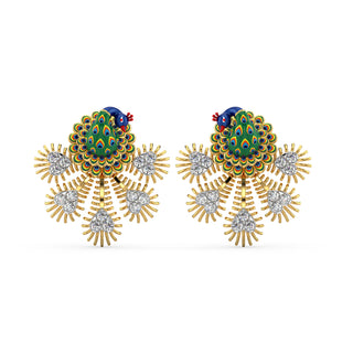 Radiant Crest Earrings-Yellow Gold