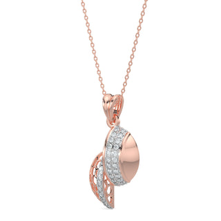 Hexa Halo Pendant-Rose Gold