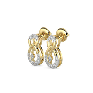 Delicate Droplets Earrings-Yellow Gold