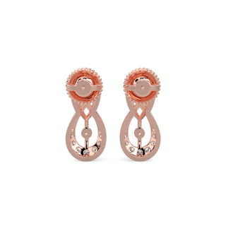 Delicate Droplets Earrings-Rose Gold