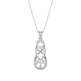 Delicate Droplets Pendant-White Gold