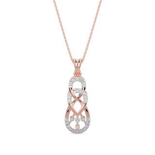 Delicate Droplets Pendant-Rose Gold