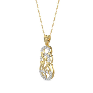 Delicate Droplets Pendant-Yellow Gold