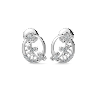 Subtle Shimmers Earrings-White Gold
