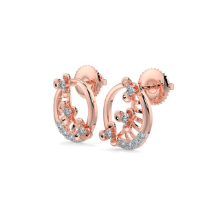 Subtle Shimmers Earrings-Rose Gold