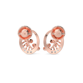 Subtle Shimmers Earrings-Rose Gold