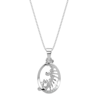 Subtle Shimmers Pendant-White Gold