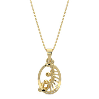 Subtle Shimmers Pendant-Yellow Gold