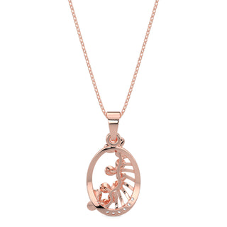 Subtle Shimmers Pendant-Rose Gold