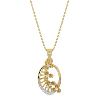 Subtle Shimmers Pendant-Yellow Gold