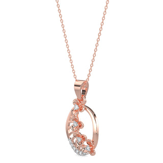 Subtle Shimmers Pendant-Rose Gold