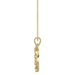 Subtle Shimmers Pendant-Yellow Gold